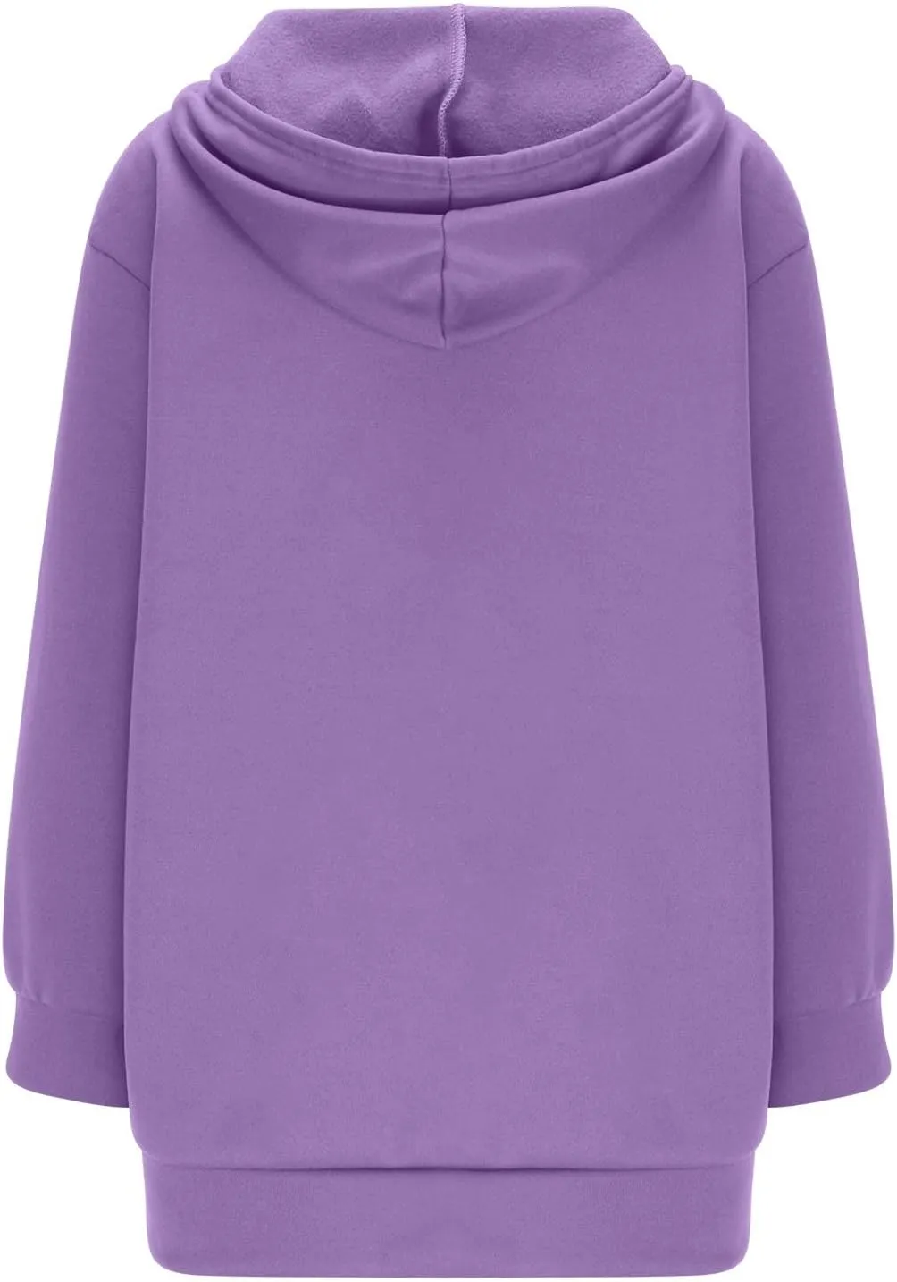 Mzkdieey Women's Zip Up Hoodies Oversized Fleece Long Tunic Sweatshirts Drawstring Long Sleeve Jacket Coats with Pockets