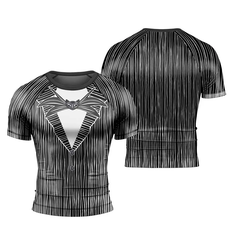 Outfit Jack Skellington Men's Short Sleeve Rash Guard