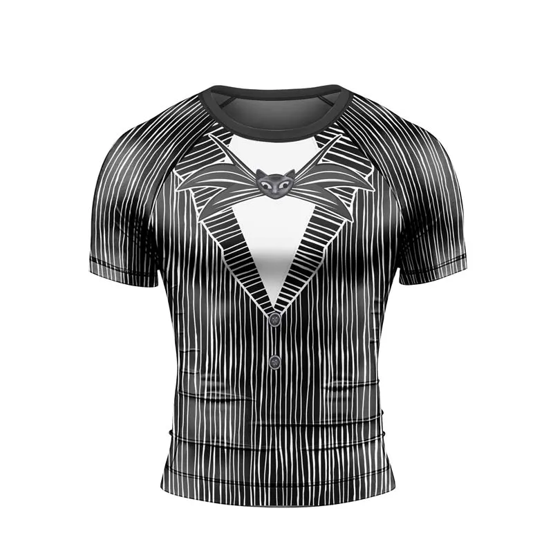Outfit Jack Skellington Men's Short Sleeve Rash Guard