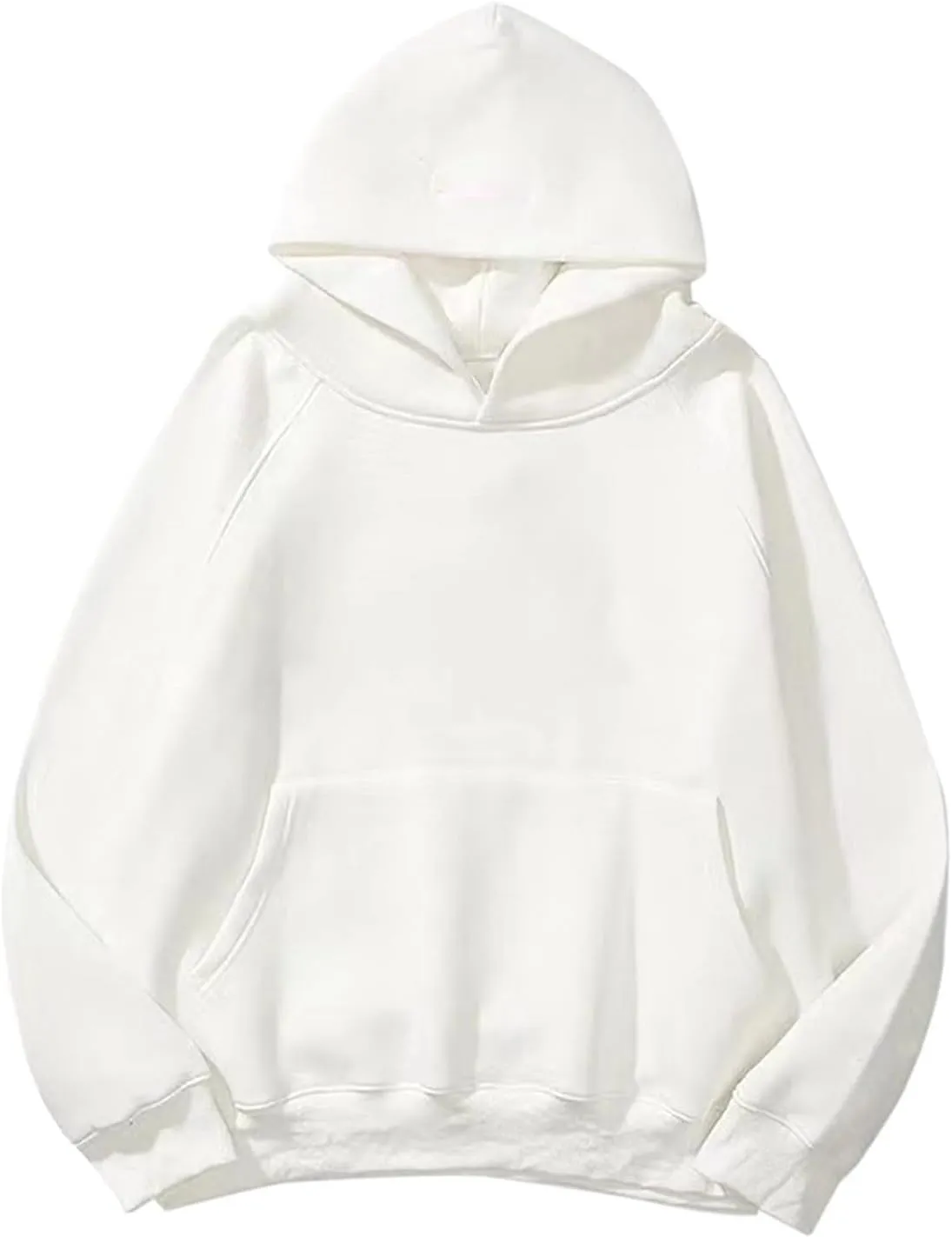 Oversized Hoodies for Women and Men Couples Fleece Basic Solid Hooded Sweatshirt Pullover Jackets