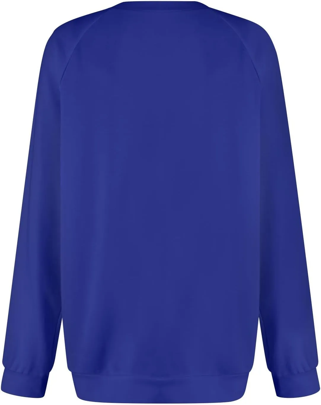 Oversized V Neck Sweatshirt Women Plus Size Plain Pullover Sweatshirts Cute Teen Long Sleeve Sweat Shirts Y2k Tops