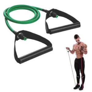 Medium Resistance Tube Band, Green - PALLROPE, Ideal for Fitness Training