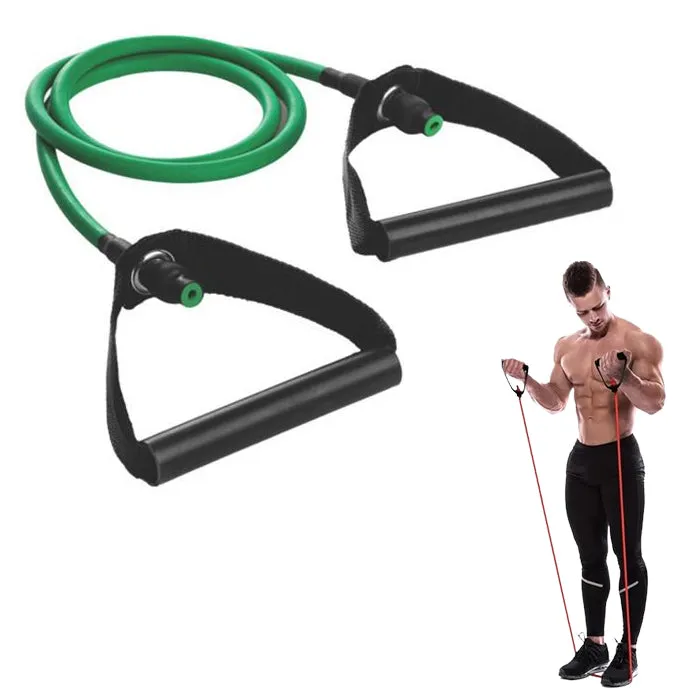Medium Resistance Tube Band, Green - PALLROPE, Ideal for Fitness Training
