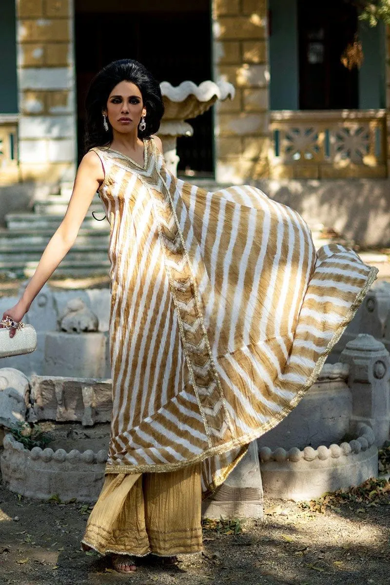 Pinktree - Lines in Sand - Sandy Brown & White - 2 Piece