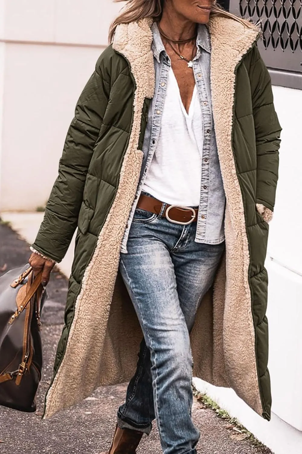 PRETTYGARDEN Women's 2025 Winter Fashion Clothes Oversized Shearling Fleece Long Coats Jackets