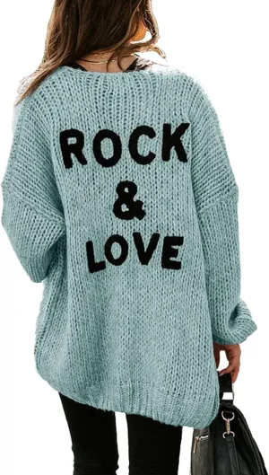 PRETTYGARDEN Women's Long Sleeve Open Front Knit Cardigans Sweaters Soft Loose Draped Coat Outerwear
