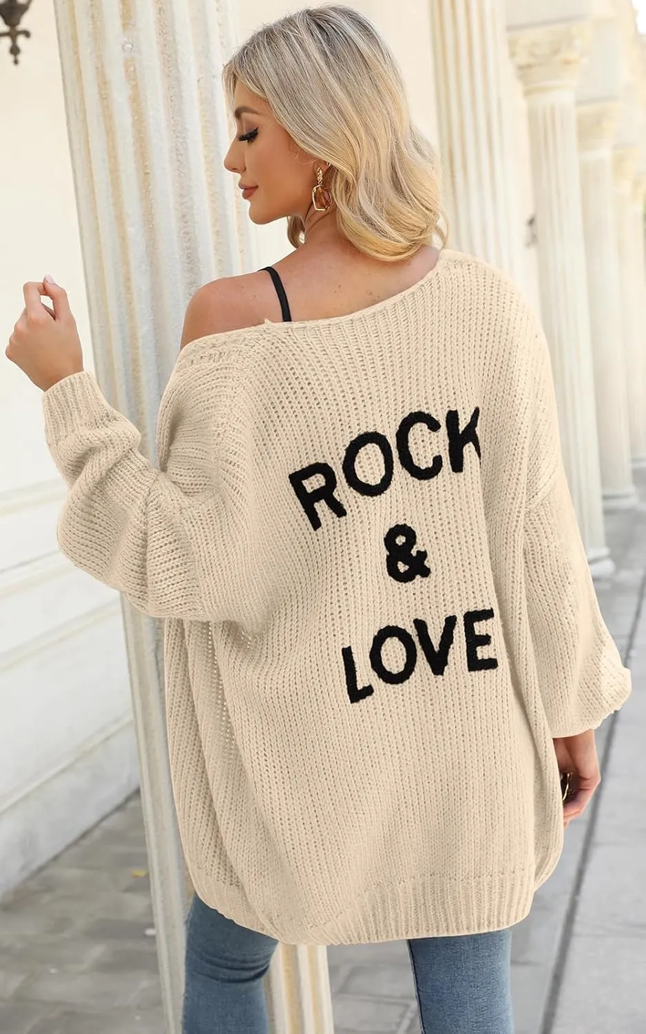 PRETTYGARDEN Women's Long Sleeve Open Front Knit Cardigans Sweaters Soft Loose Draped Coat Outerwear
