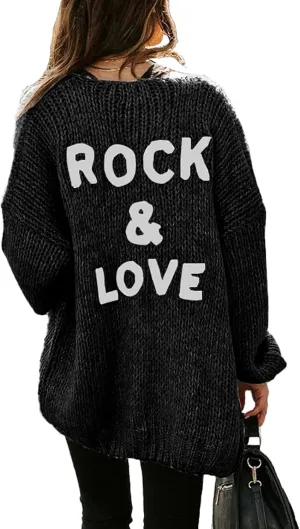 PRETTYGARDEN Women's Long Sleeve Open Front Knit Cardigans Sweaters Soft Loose Draped Coat Outerwear