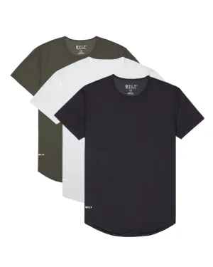 Pulse Short Sleeve Drop-Cut - Custom 3 Pack