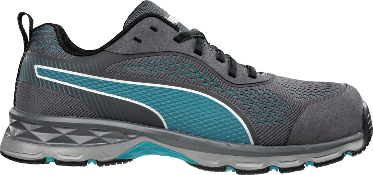 PUMA Women's Fuse Knit Low Industrial Shoe, Blue-Grey, 10