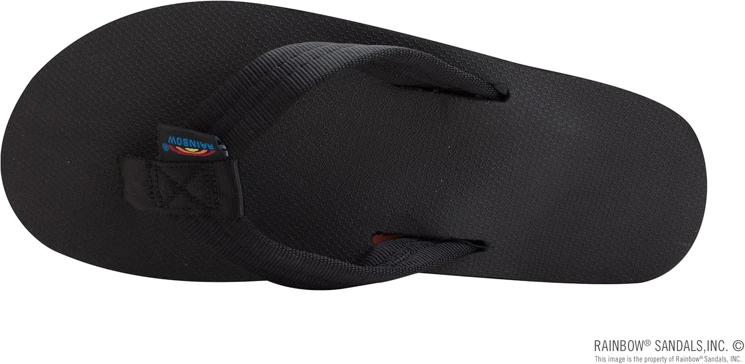 Rainbow Sandals Men's Single Layer Soft Top 1" EVA Rubber Filled Nylon Strap