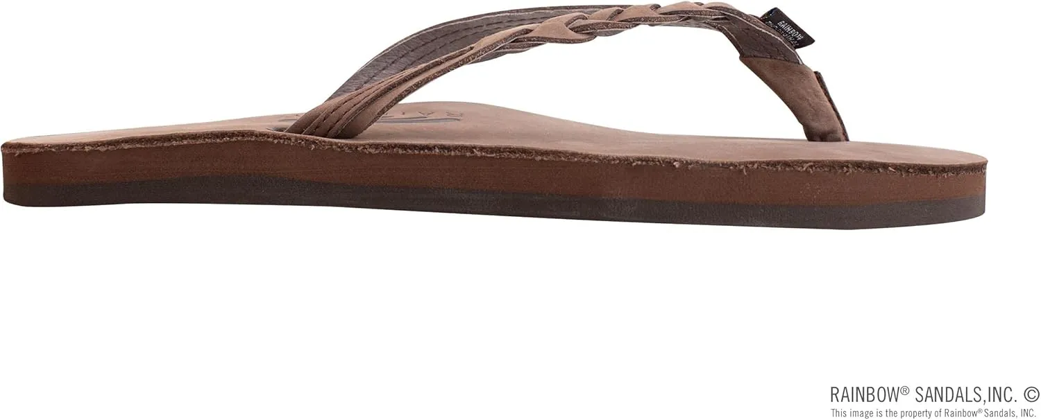 Rainbow Sandals Womens Flirty Braidy Premier Leather w/Single Braided Strap