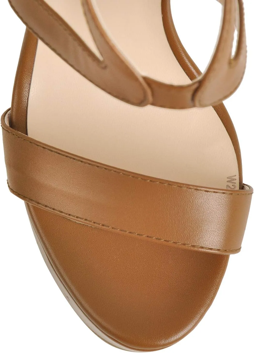 richealnini Women's Crisscross Platform Stiletto High Heels Strappy Sandals with Zipper
