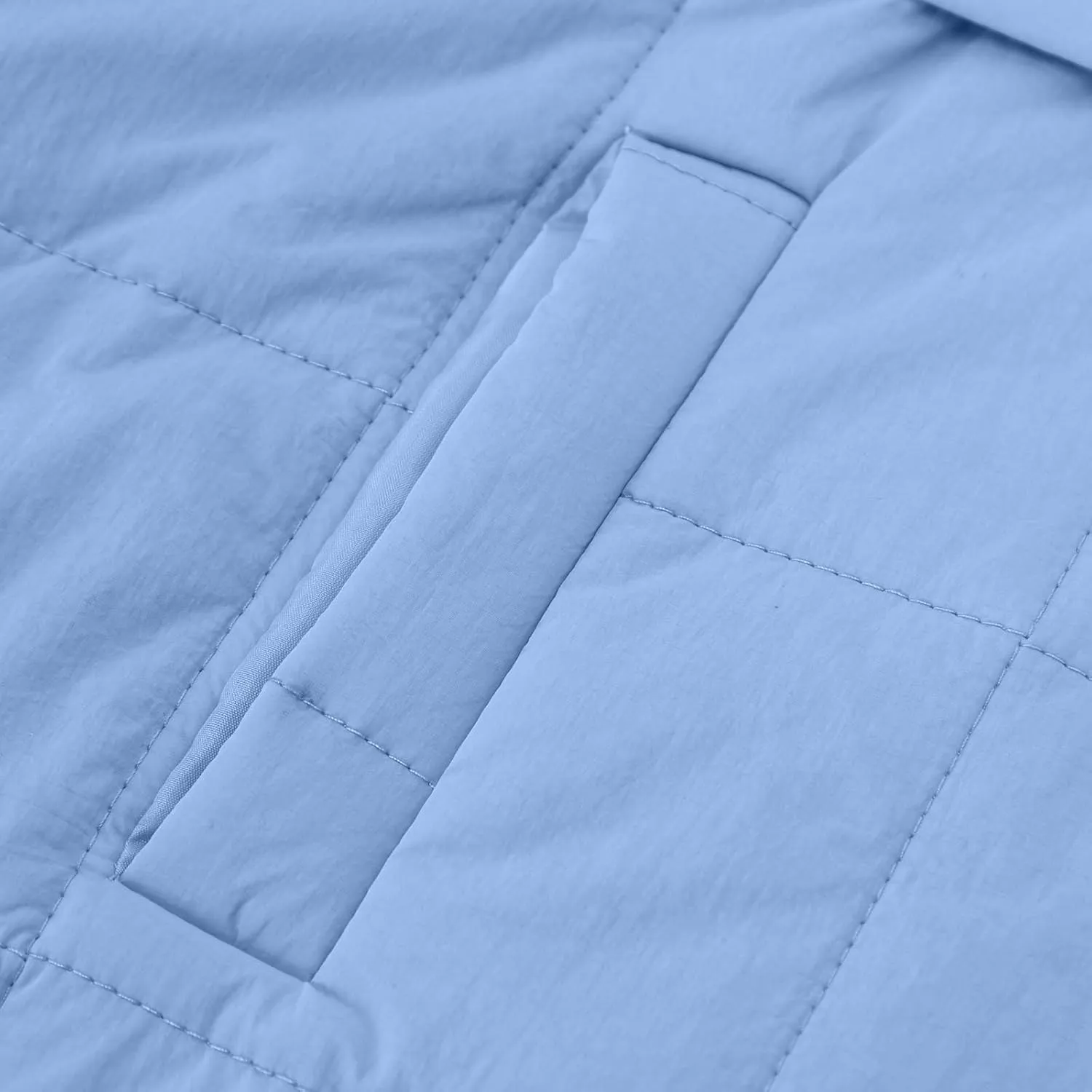 RKSTN Women Quilted Pullover Puffer Jacket Loose Hooded Coats Winter Warm Lightweight Outerwear with Pockets