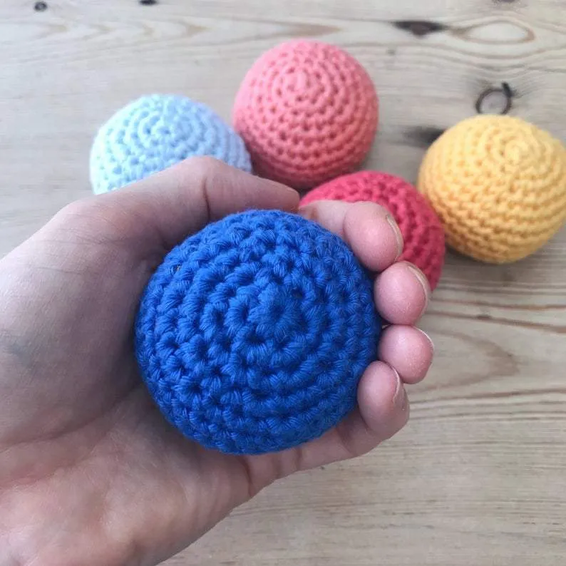 Rocking Potato Montessori Materials Crochet Sensory Balls