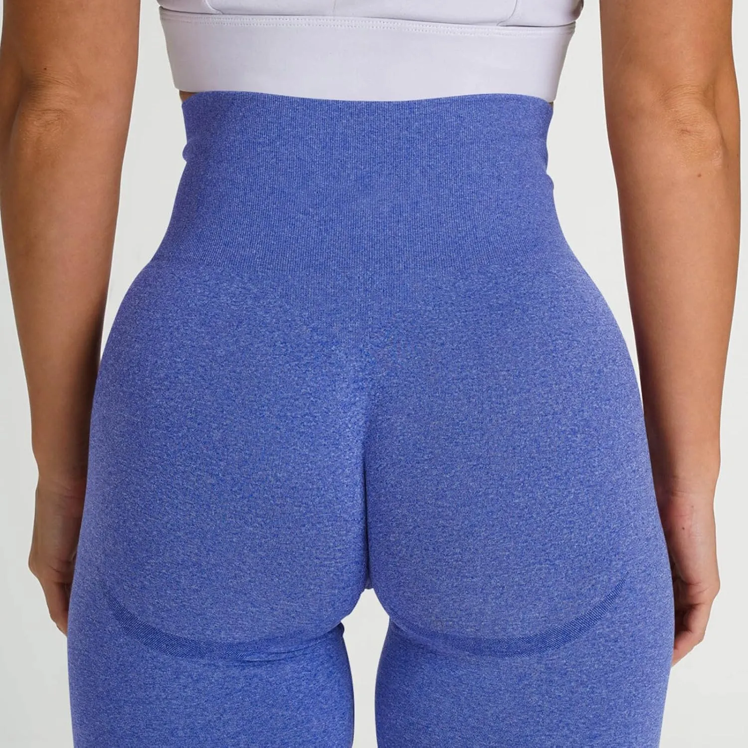 Seamless Leggings for Women Butt-Lifting Elastic High Waist Non See-Through Yoga Pants Tummy Control Gym Workout Tights