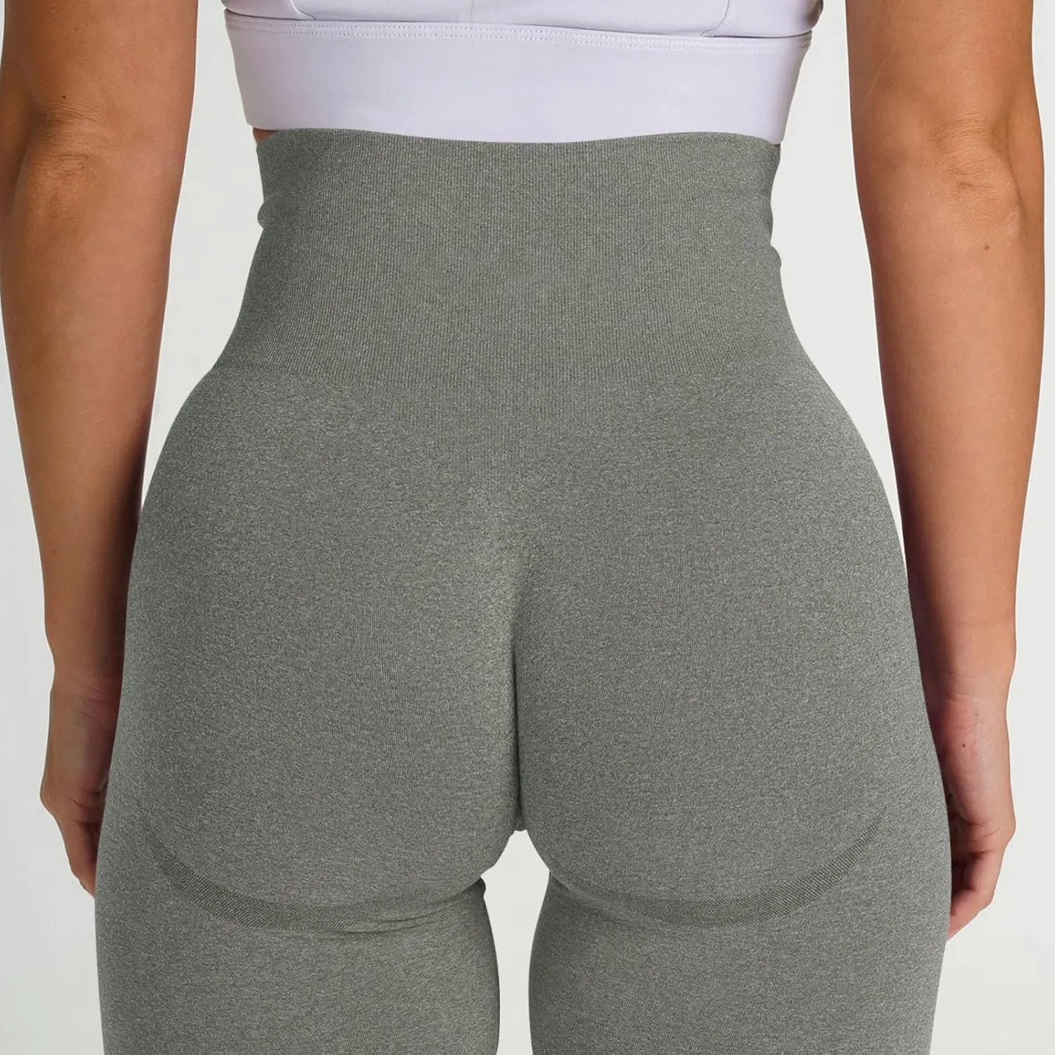 Seamless Leggings for Women Butt-Lifting Elastic High Waist Non See-Through Yoga Pants Tummy Control Gym Workout Tights