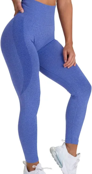 Seamless Leggings for Women Butt-Lifting Elastic High Waist Non See-Through Yoga Pants Tummy Control Gym Workout Tights