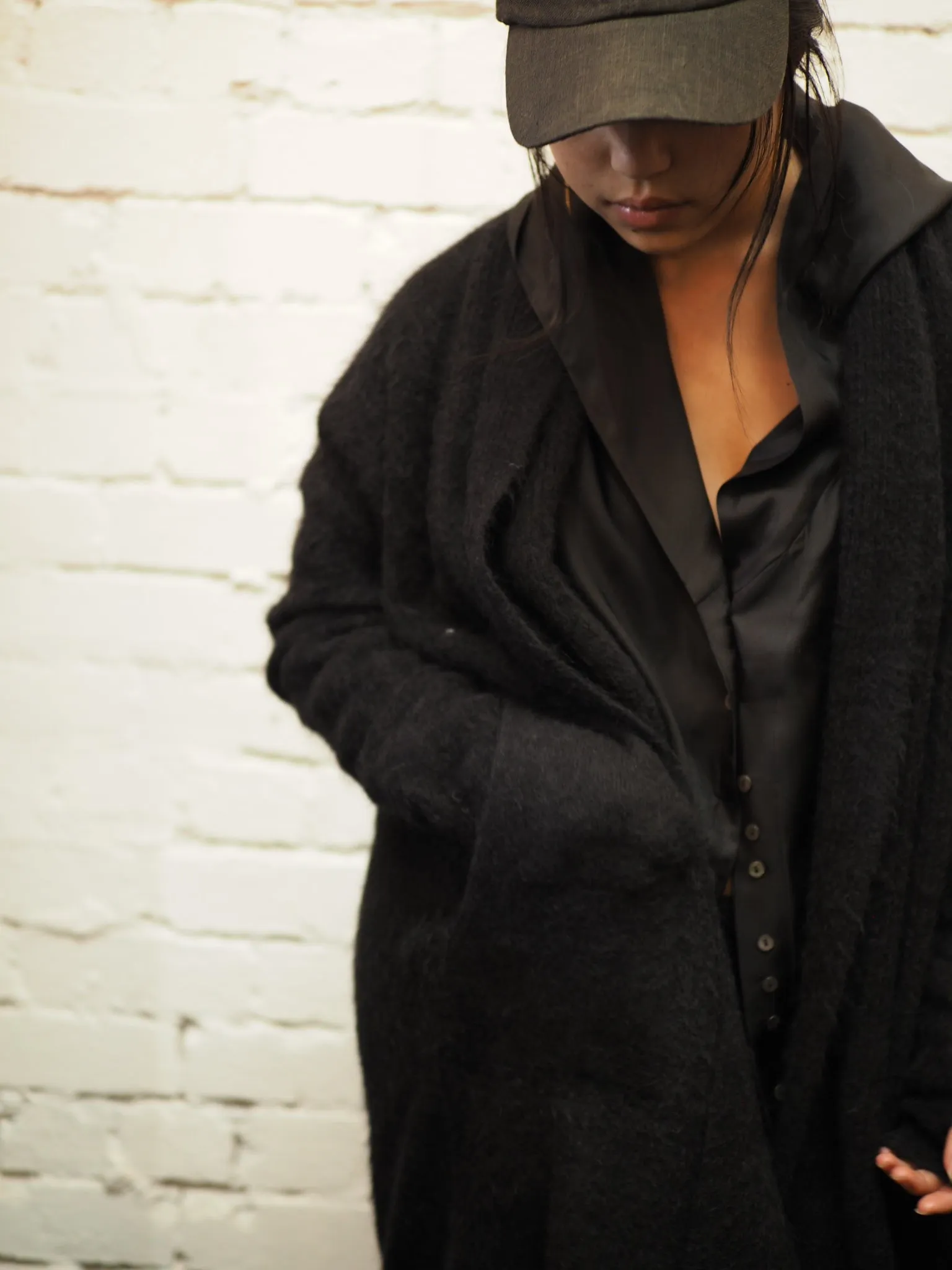 Shawl collar Luxe cardi (Alpaca)- Lilac