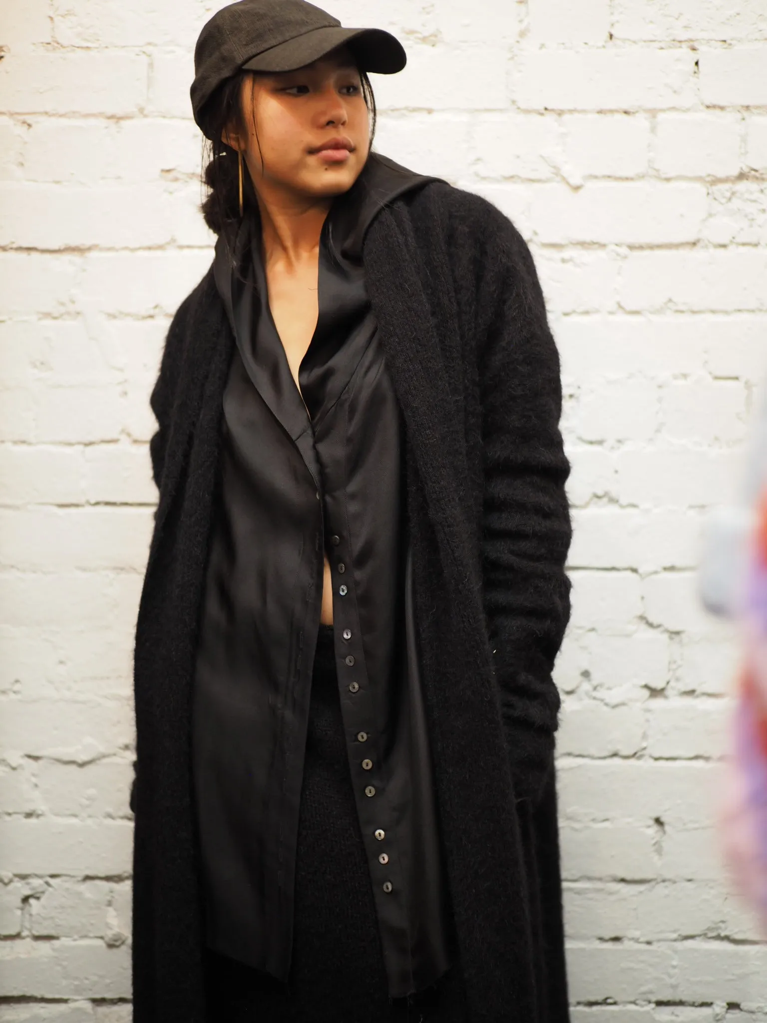 Shawl collar Luxe cardi (Alpaca)- Lilac
