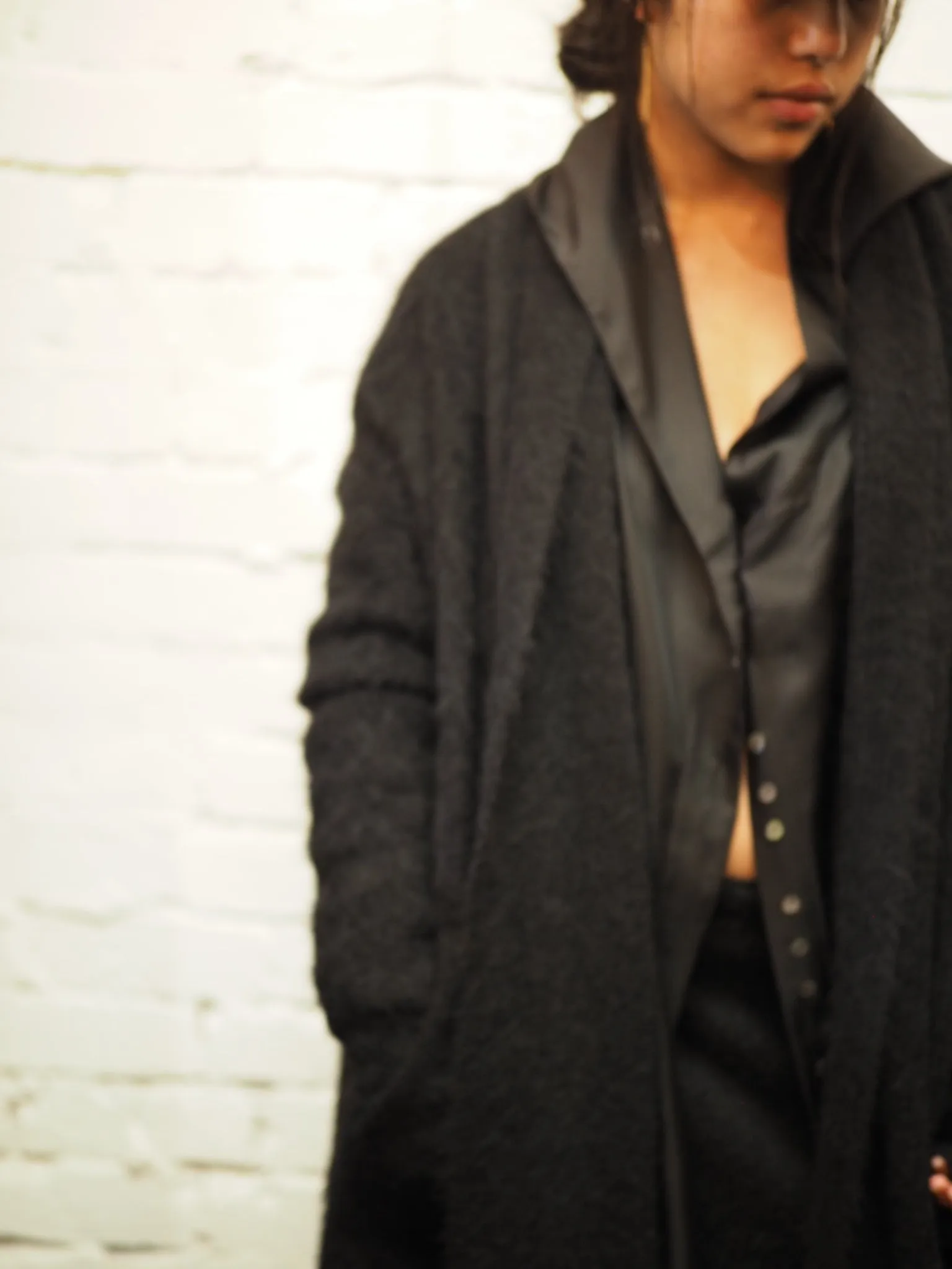 Shawl collar Luxe cardi (Alpaca)- Lilac