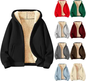 Sherpa Lined Jacket Women,2024 Trendy Zip Up Hoodies Thick Thermal Fleece Sweatshirt Jacket Winter Coat With Pockets