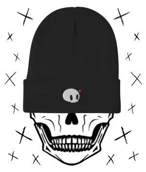 SKULL LOVE Embroidered Beanie