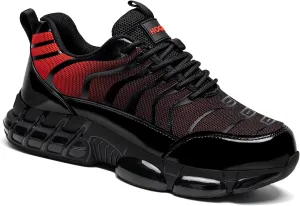 Steel Toe Shoes for Men Women Safety Work Sneakers Indestructible Comfortable Lightweight Breathable Construction Sneakers Anti Smashing Puncture Proof Air Cushion