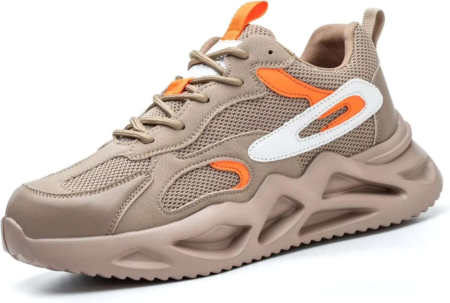 Steel Toe Shoes for Women Men Wide fit Indestructible Work Sneakers Safety Shoes Lightweight Slip Resistant Puncture Proof Composite Toe Shoe
