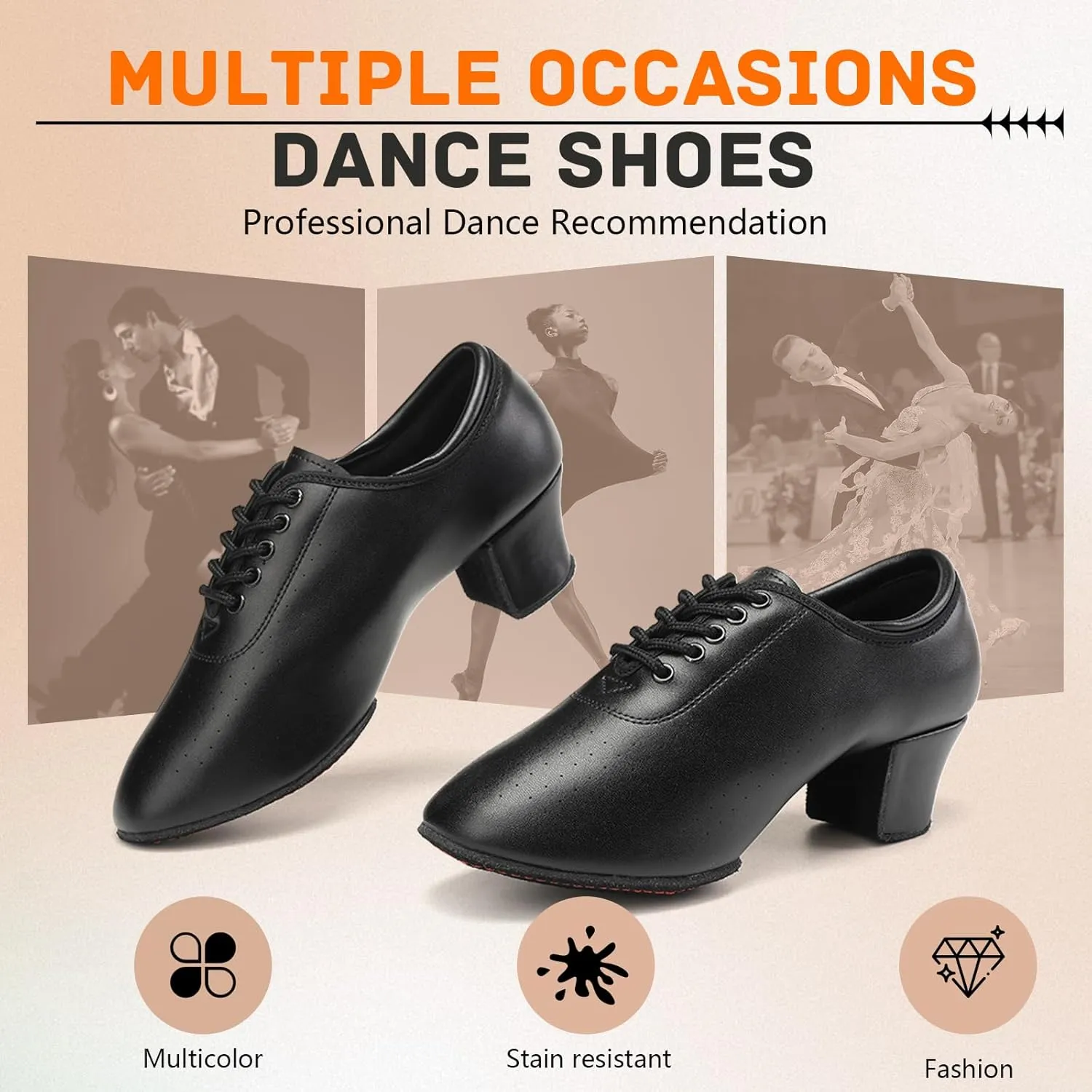 SWDZM Women's Ballroom Practice Dance Shoes