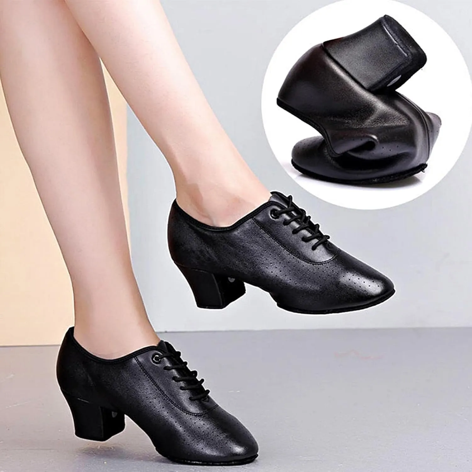 SWDZM Women's Ballroom Practice Dance Shoes