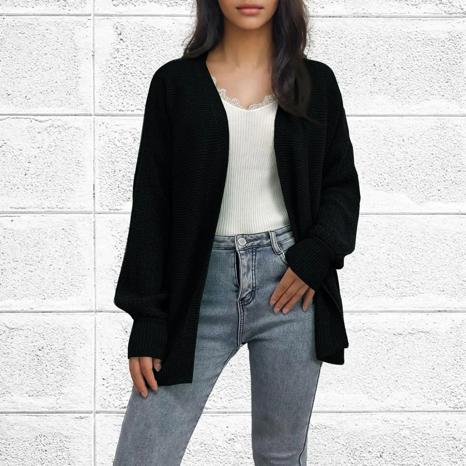 Sweaters For Women Sweater Cardigan Knitted Cardigan Sweaters For Women Chunky Knit Cardigan Short Women'S Sweaters