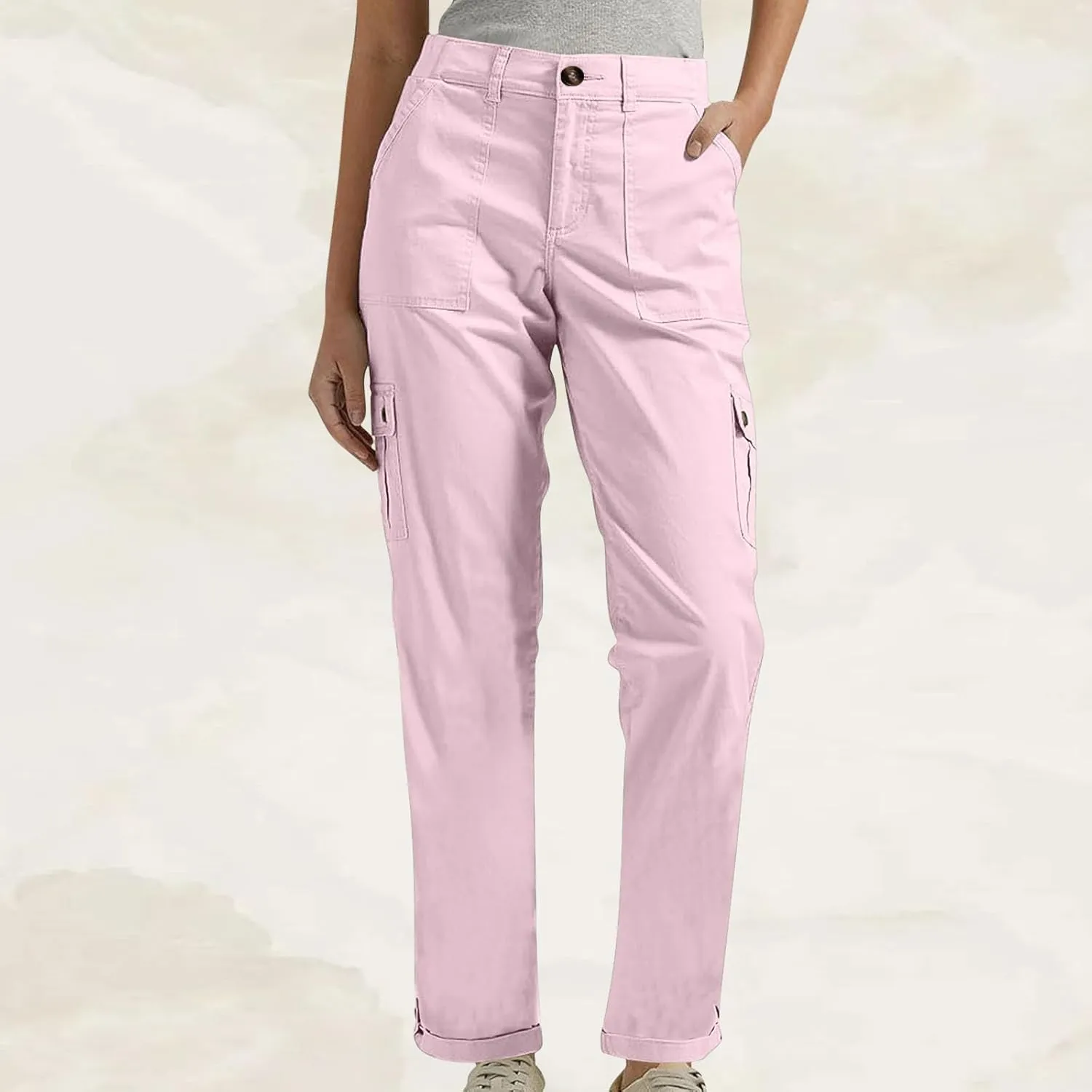 TANGNADE Women's Casual Cargo Pants Stretch Bootcut Dress Pants Work Business Office Pants Trousers Ladies Slacks