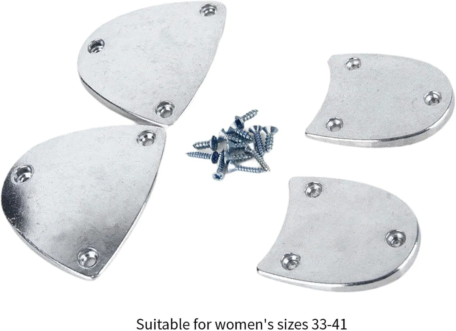 Tap Shoe Sole Protector Repair Pad, Metal Non Slip Shoe Pads for Tap Dance Shoe, Adults S
