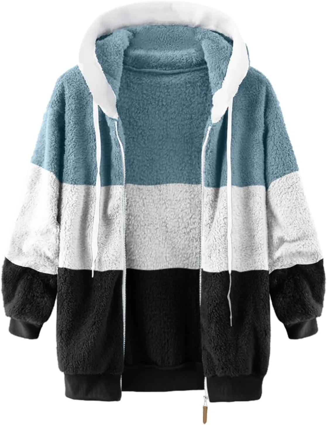 TARIENDY Fleece Jacket Women Trendy 2025 Sherpa Lined Hoodies Zip Up Warm Coats Oversized Winter Casual Cozy Cardigans