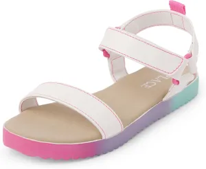 The Children's Place Girls Flat Sandals with Adjustable Ankle Strap