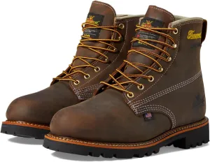 Thorogood American Heritage 6 Leather Waterproof Insulated Work Shoes for Men with Composite Shank Non-Safety Toe Oil and Slip-Resistant Outsole
