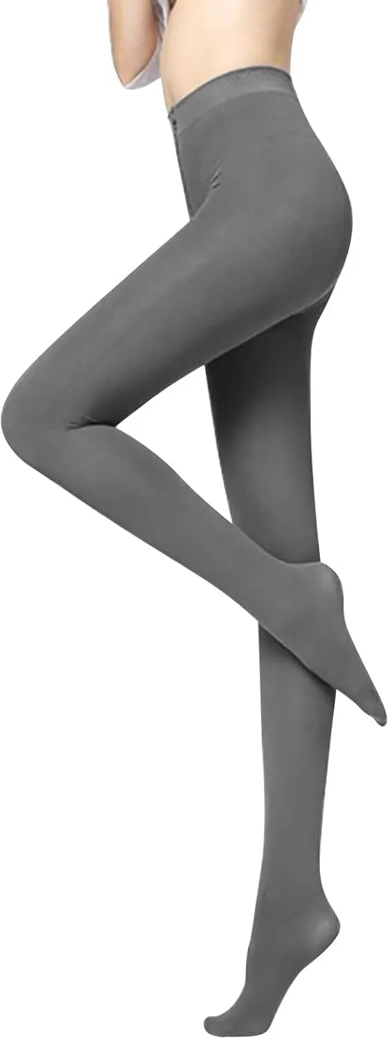 Tights for Women 80 Denier Soft Opaque Tights Solid High Waist Footed Pantyhose Warm Stretch Velvet Tights Leggings