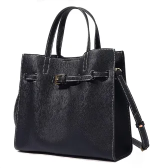 Tote Bag Genuine Leather Medium Handbag Purse for Women Work Tote Real Leather Satchel Bag Top-Handle Bags