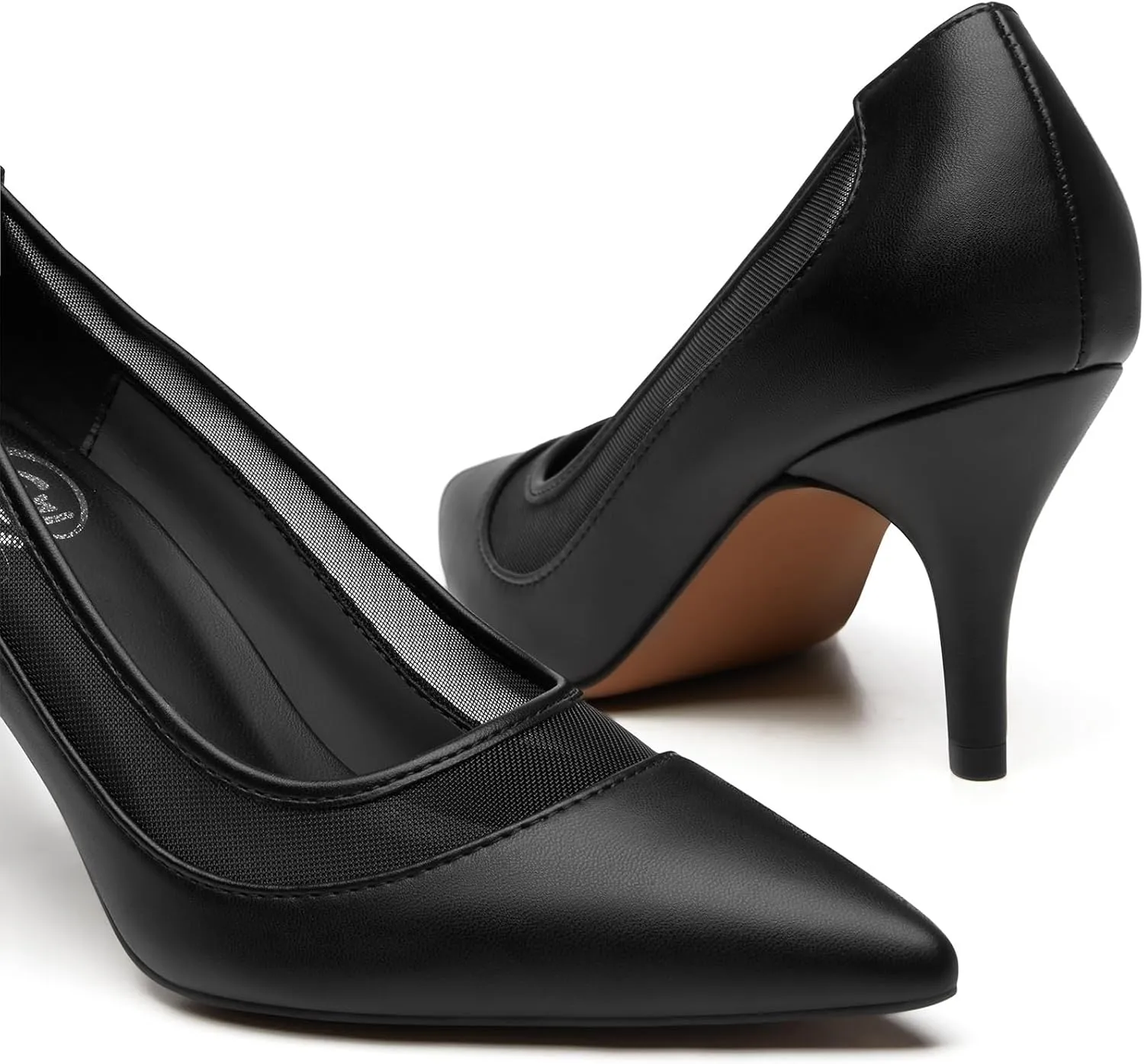 Trary Women??s Slingback Pumps, Black Heels Gold Heels Nude Pink Red Heels, Pointed Toe High Heels for Women Sexy Stiletto Heels Buckle Ankle Strap Closed Toe Pumps Office Party Prom Dress Shoes