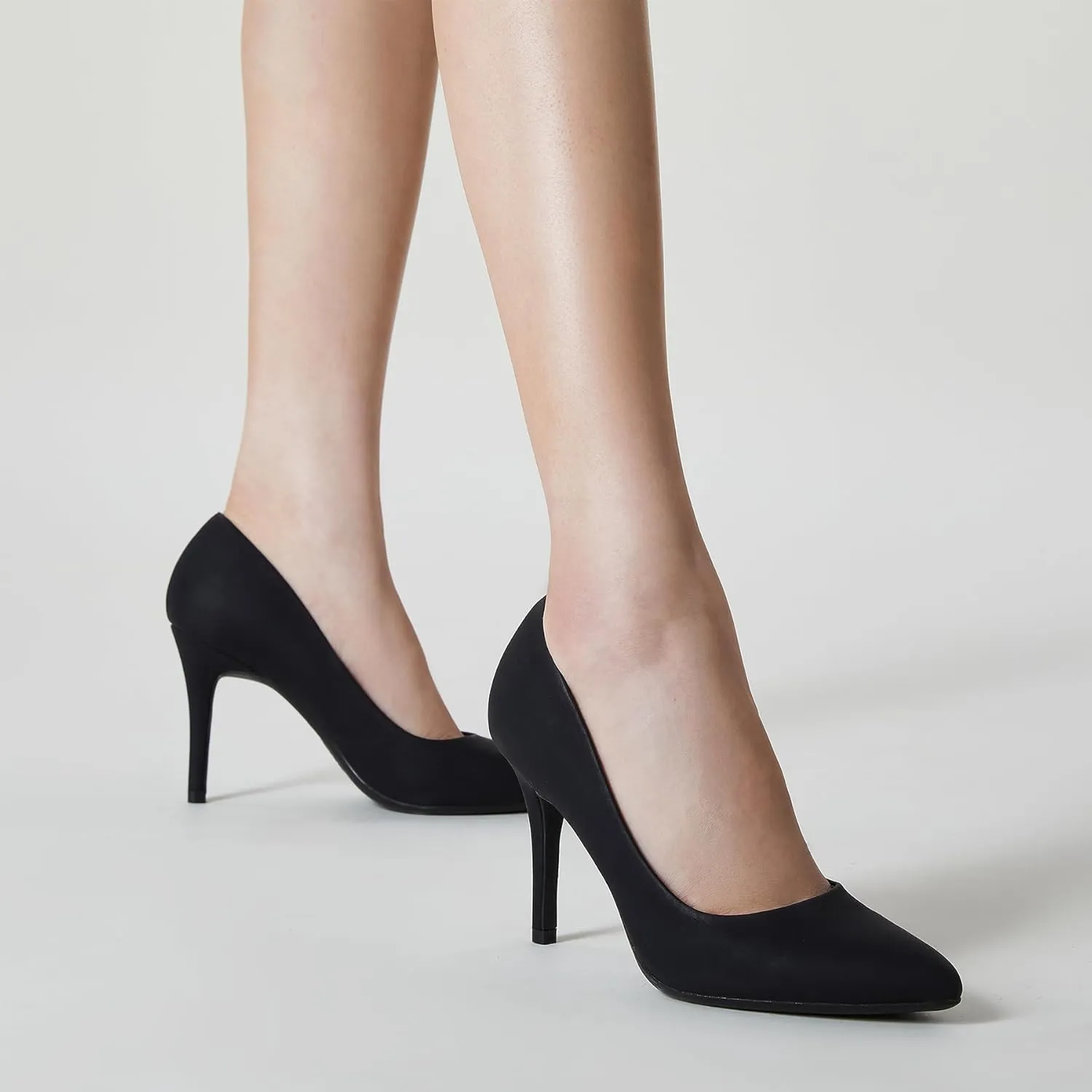 Trary Women??s Slingback Pumps, Black Heels Gold Heels Nude Pink Red Heels, Pointed Toe High Heels for Women Sexy Stiletto Heels Buckle Ankle Strap Closed Toe Pumps Office Party Prom Dress Shoes