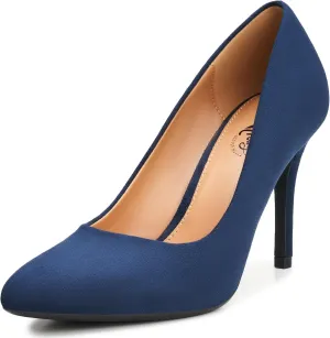 Trary Women??s Slingback Pumps, Black Heels Gold Heels Nude Pink Red Heels, Pointed Toe High Heels for Women Sexy Stiletto Heels Buckle Ankle Strap Closed Toe Pumps Office Party Prom Dress Shoes