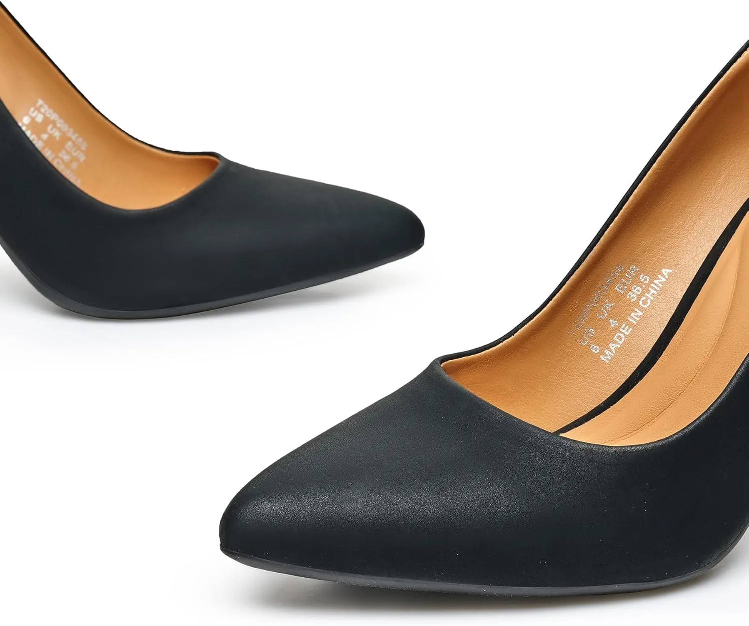 Trary Women??s Slingback Pumps, Black Heels Gold Heels Nude Pink Red Heels, Pointed Toe High Heels for Women Sexy Stiletto Heels Buckle Ankle Strap Closed Toe Pumps Office Party Prom Dress Shoes