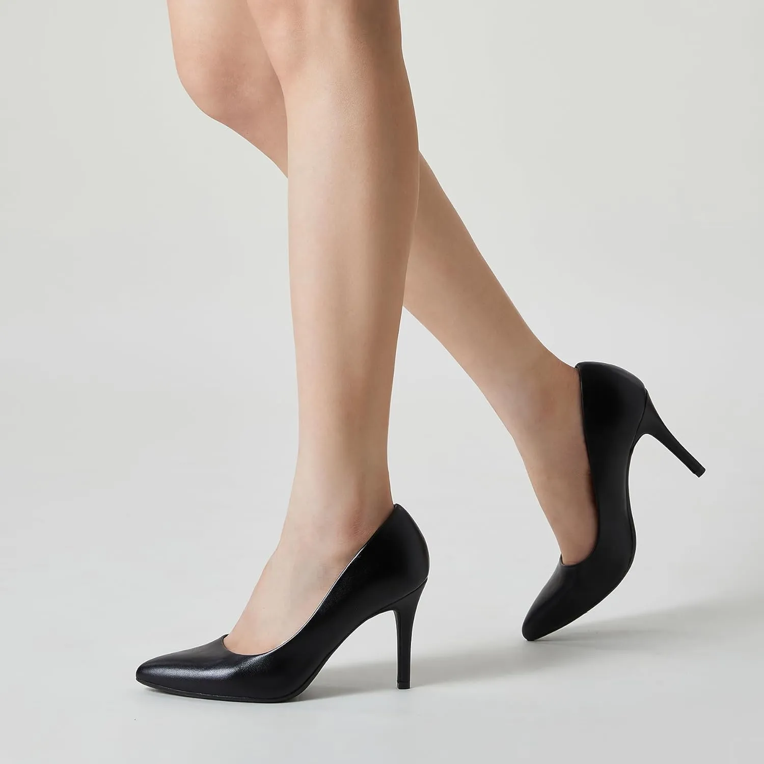 Trary Women??s Slingback Pumps, Black Heels Gold Heels Nude Pink Red Heels, Pointed Toe High Heels for Women Sexy Stiletto Heels Buckle Ankle Strap Closed Toe Pumps Office Party Prom Dress Shoes