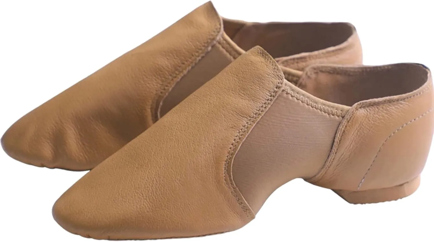 TW Leather Upper Slip on Jazz Shoes for Girls