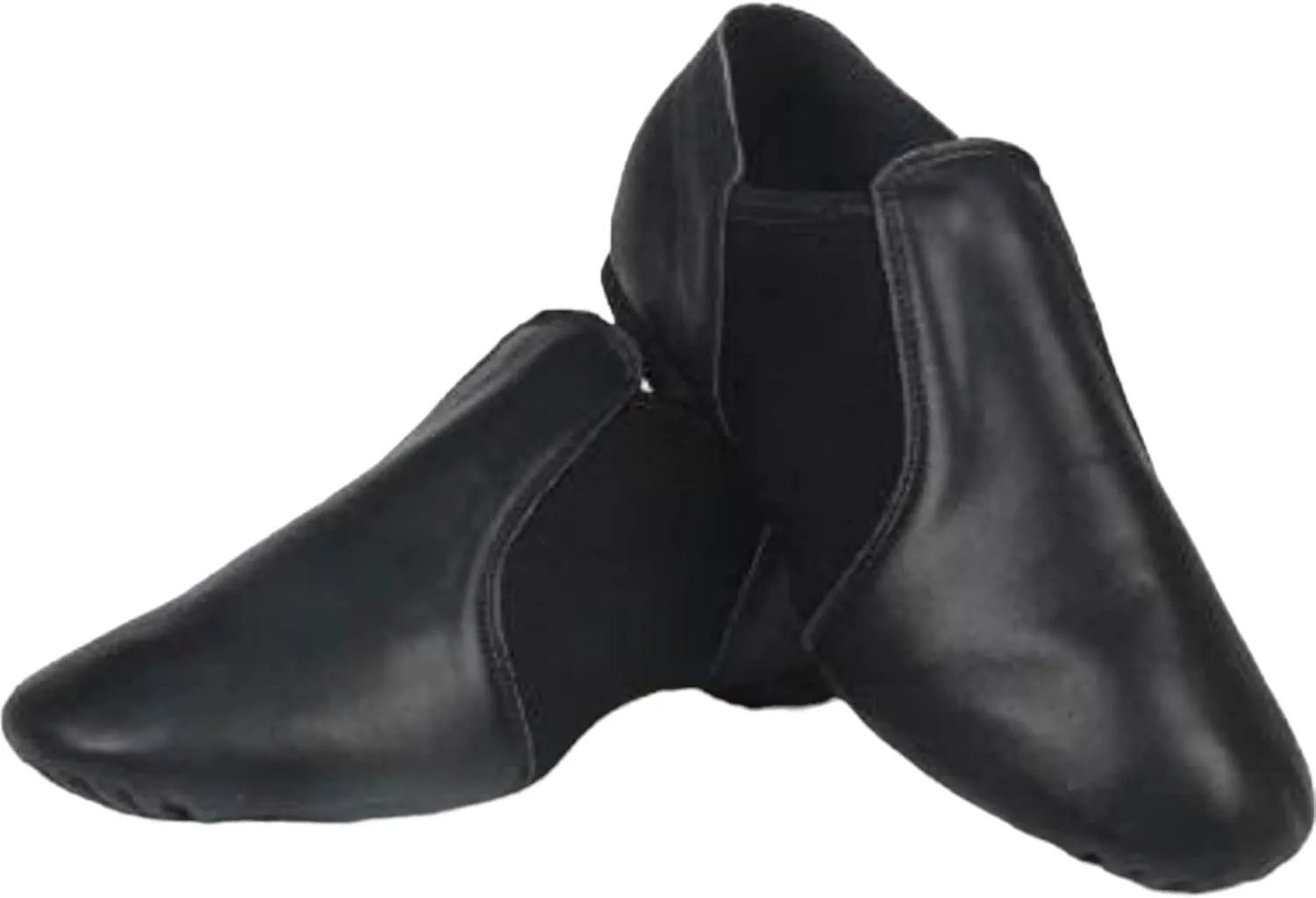 TW Leather Upper Slip on Jazz Shoes for Girls