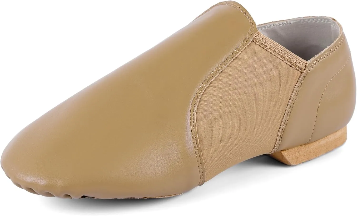 Unisex Jazz Shoe Leather Upper Women and Men's Slip-on Dance Shoes
