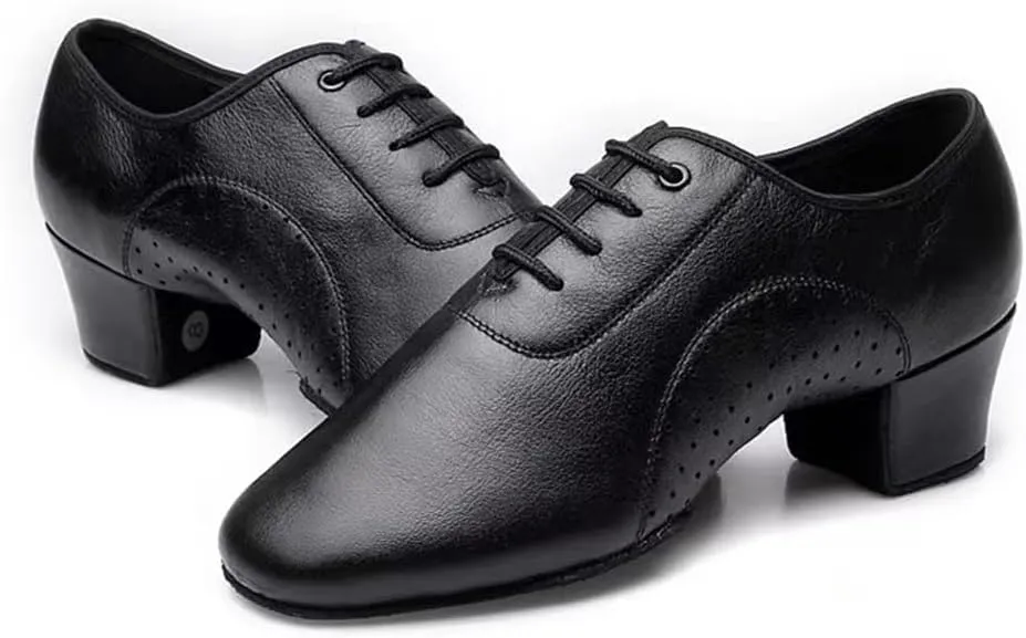 VEACAM Men's Dance Shoes, Breathable Ballroom Waltz Salsa Latin Tango Dancing Shoes Social Dance Shoes for Men
