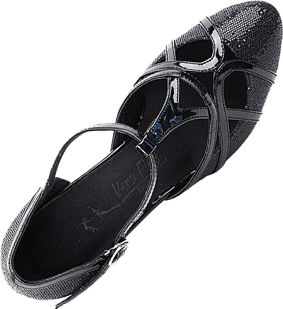 Very Fine Dance Shoes (Bundle of 5) Women's Ballroom Dance Shoes Salsa Latin Practice Shoes Sera3541EB- 2.2" Heel