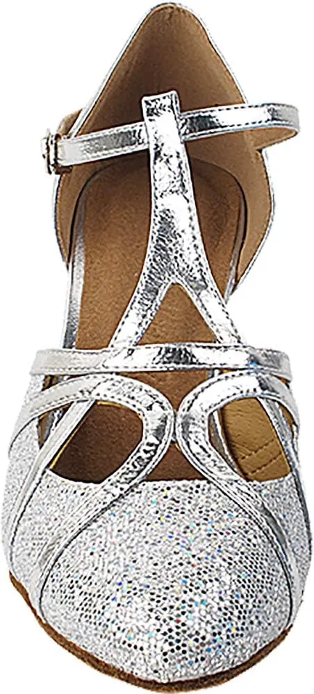 Very Fine Dance Shoes (Bundle of 5) Women's Ballroom Dance Shoes Salsa Latin Practice Shoes Sera3541EB- 2.2" Heel